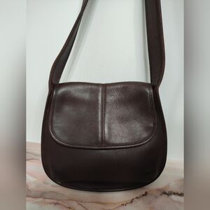 Vintage Coach 9034 Ergo Small Flap Mahogany Brown